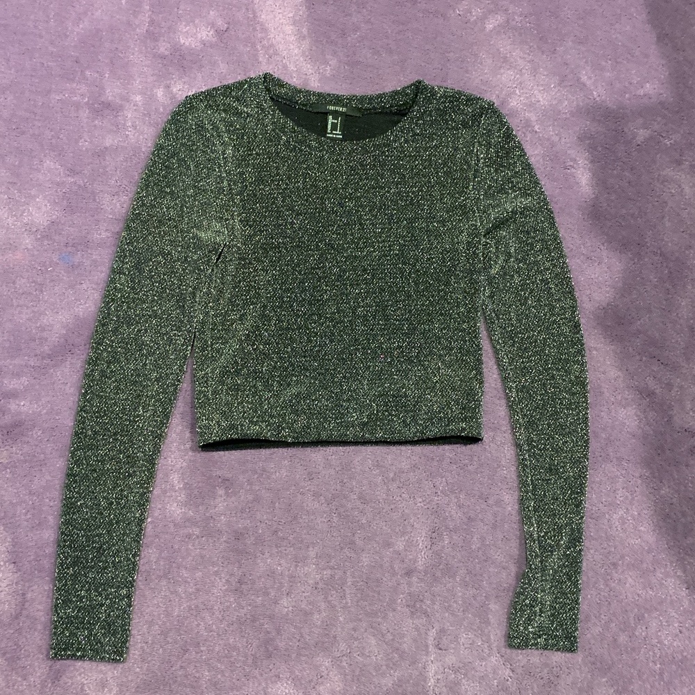 Sparkly Forever XXI Crop Top